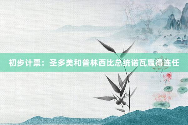 初步计票：圣多美和普林西比总统诺瓦赢得连任