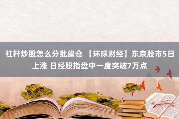 杠杆炒股怎么分批建仓 【环球财经】东京股市5日上涨 日经股指盘中一度突破7万点